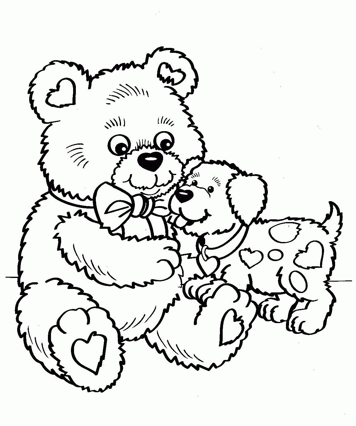 Coloring Pages Teddy