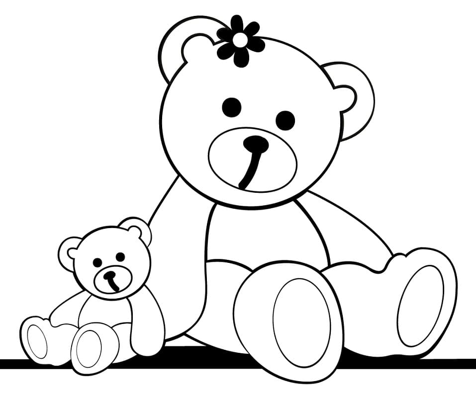 Teddy Bears Coloring Page Free Printable Coloring Pages For Kids