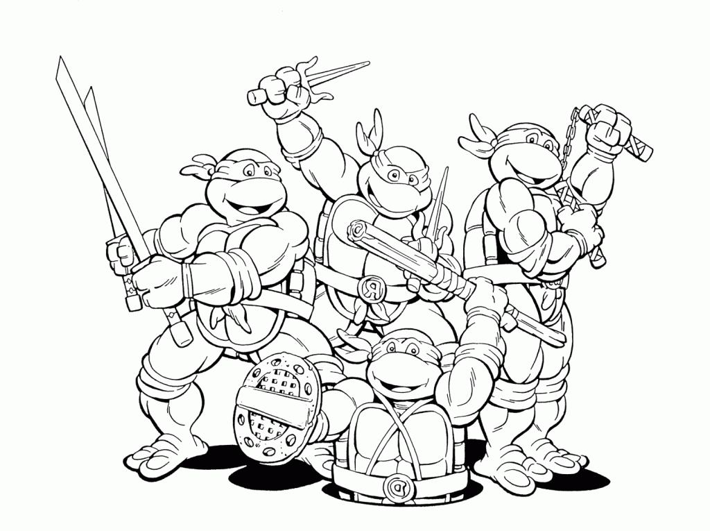 Teenage Mutant Ninja Turtles Coloring Pages Books 100 FREE And 