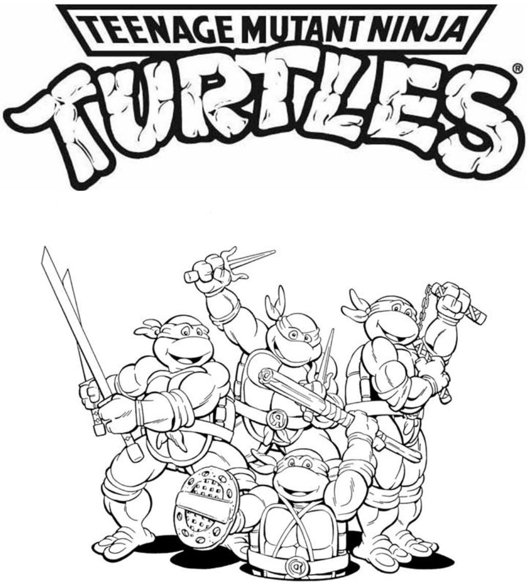 Teenage Mutant Ninja Turtles Coloring Pages Leonardo Coloring Home