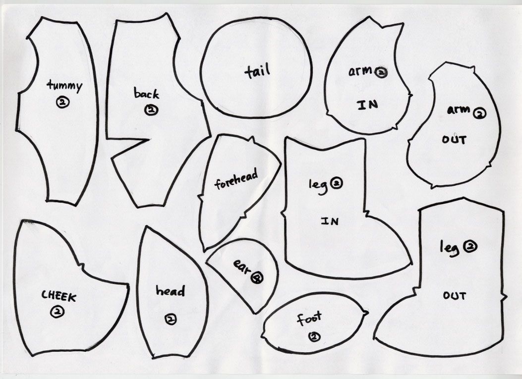 Template Free Printable Easy Teddy Bear Pattern Printable Teddy Bear 