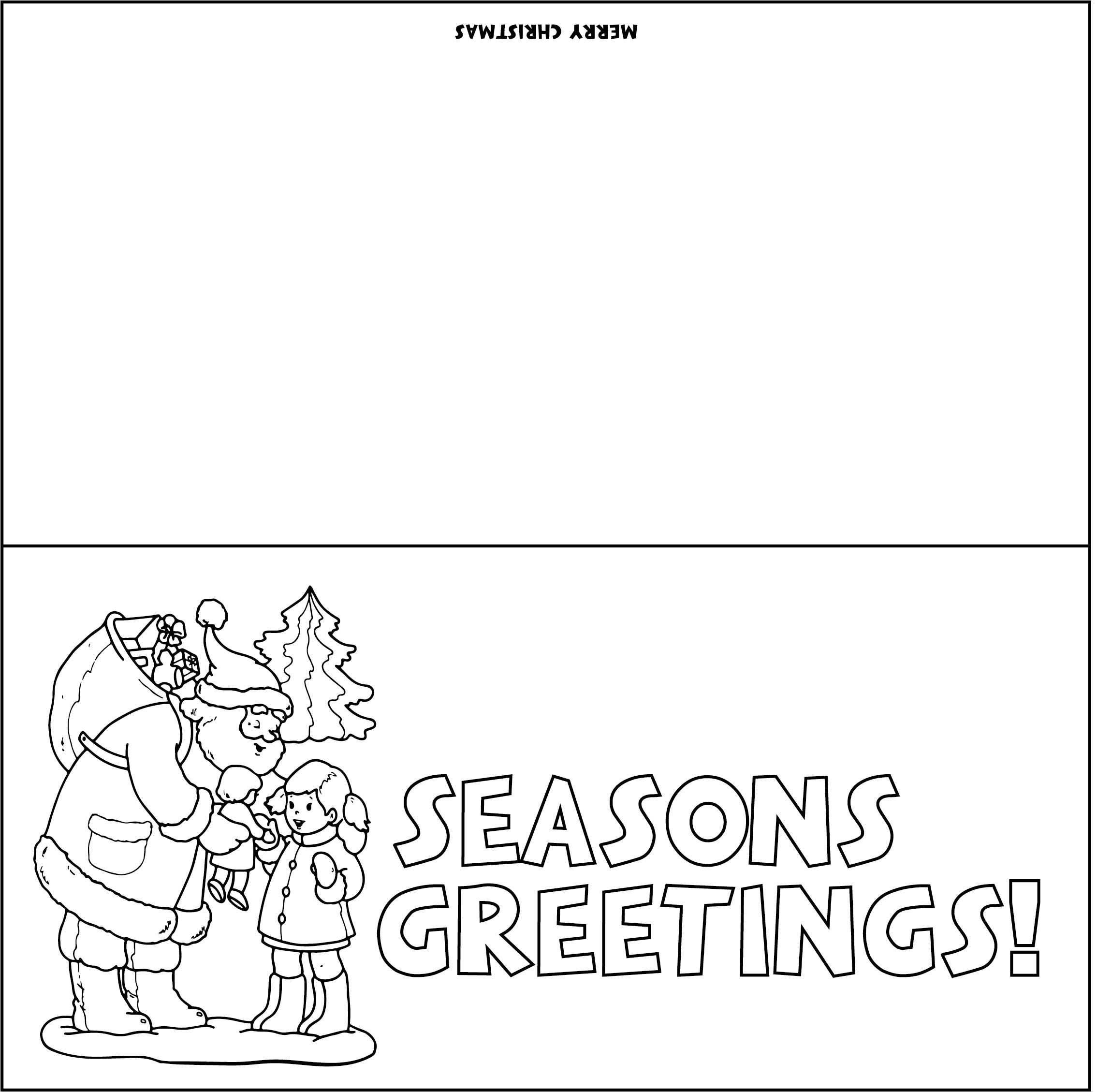 free printable template printable christmas cards to color