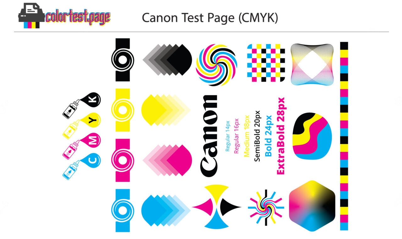 Test Printer Color Page