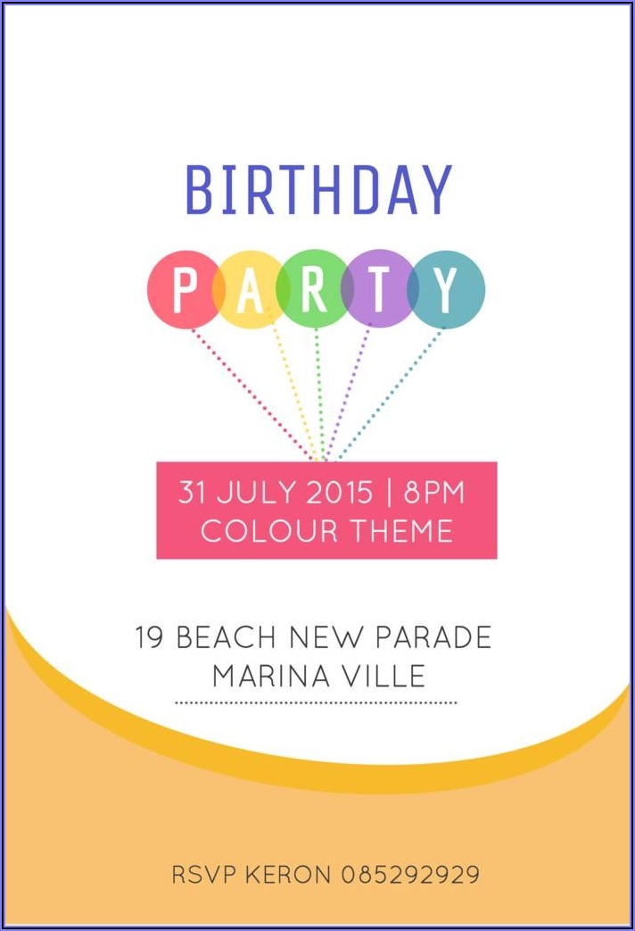 birthday invitation text message templates