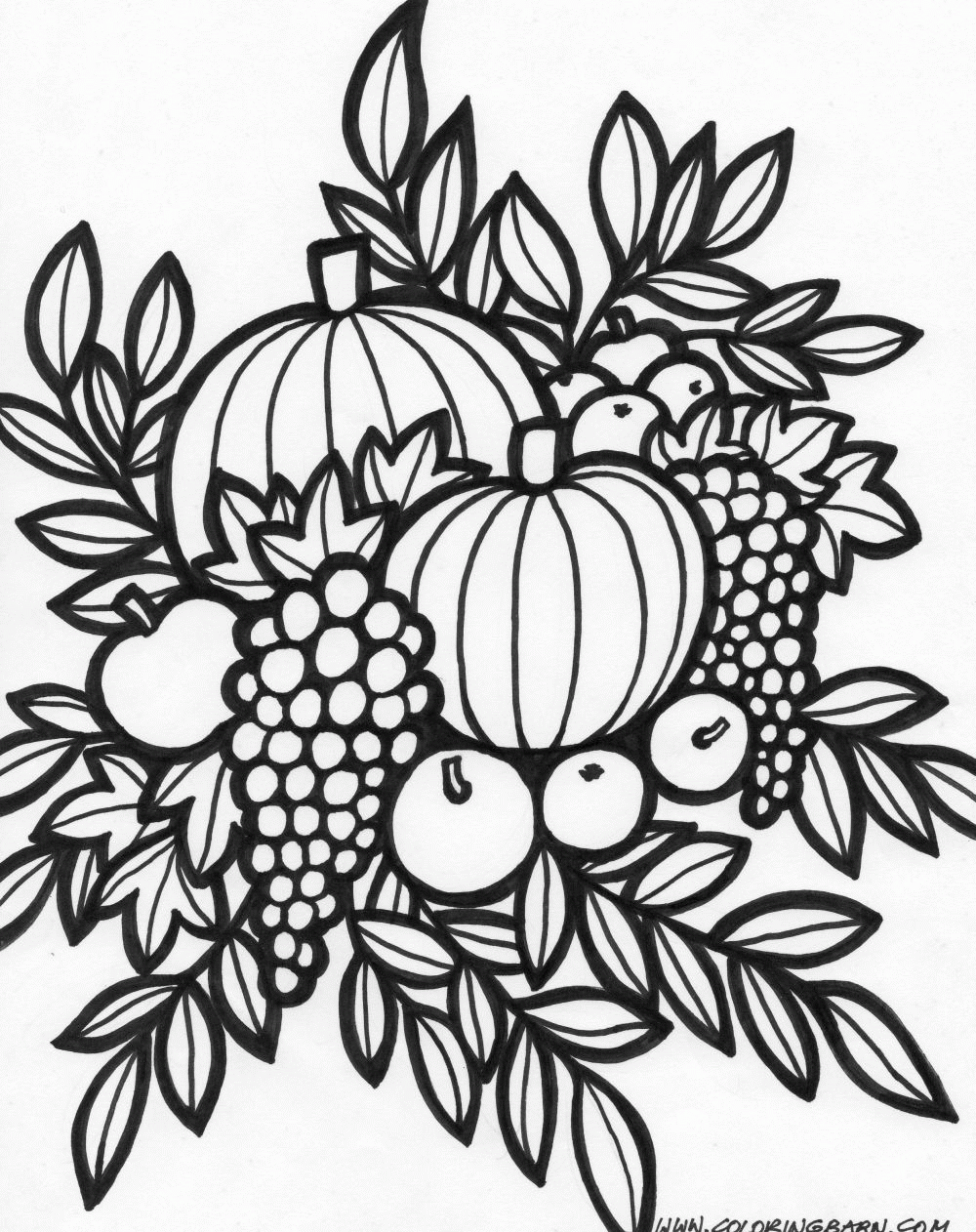 thanksgiving printable coloring pages free