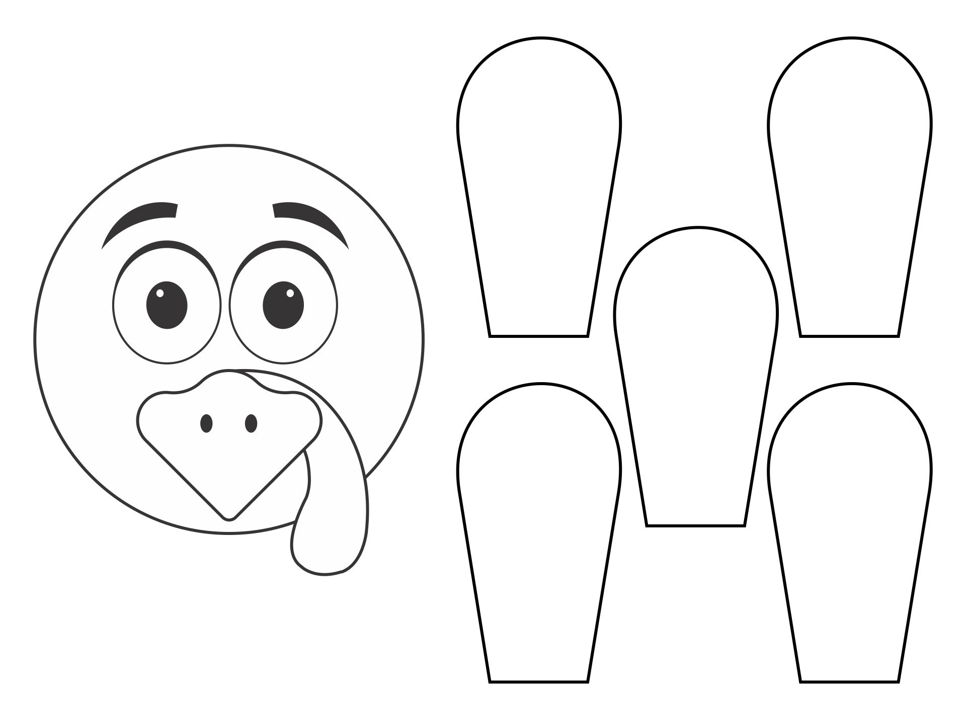 Thanksgiving Craft Templates 15 Free PDF Printables Printablee