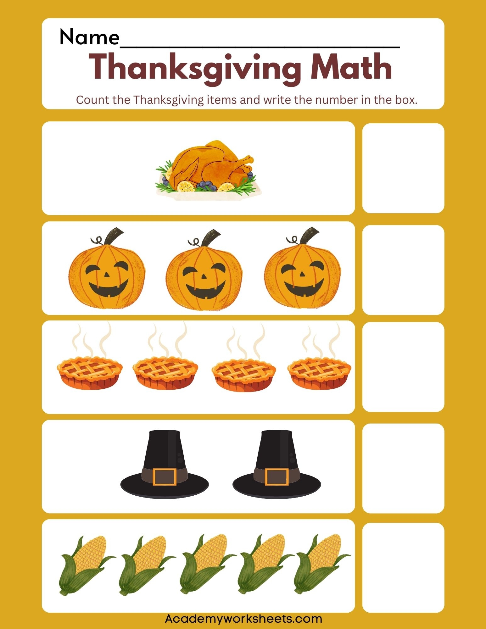 Thanksgiving Preschool Worksheet Printable Worksheets
