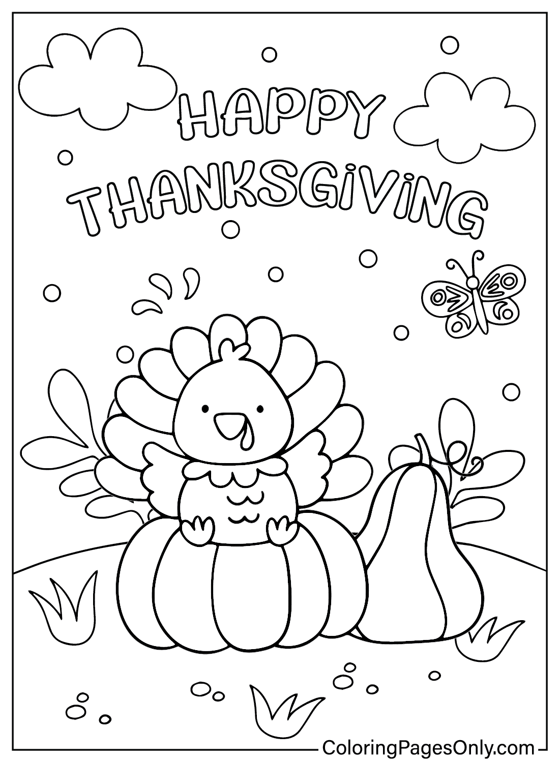 Color Pages Thanksgiving
