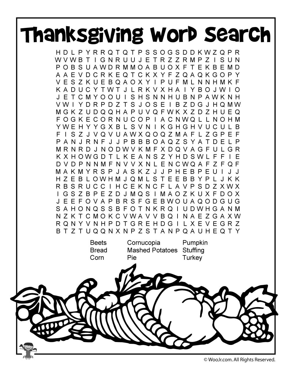 thanksgiving printable activities for kids