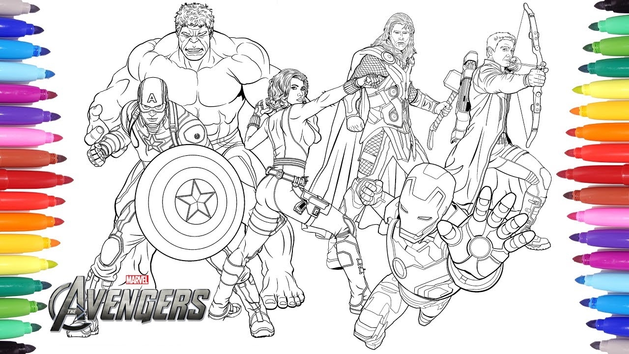 Coloring Pages Of Avengers