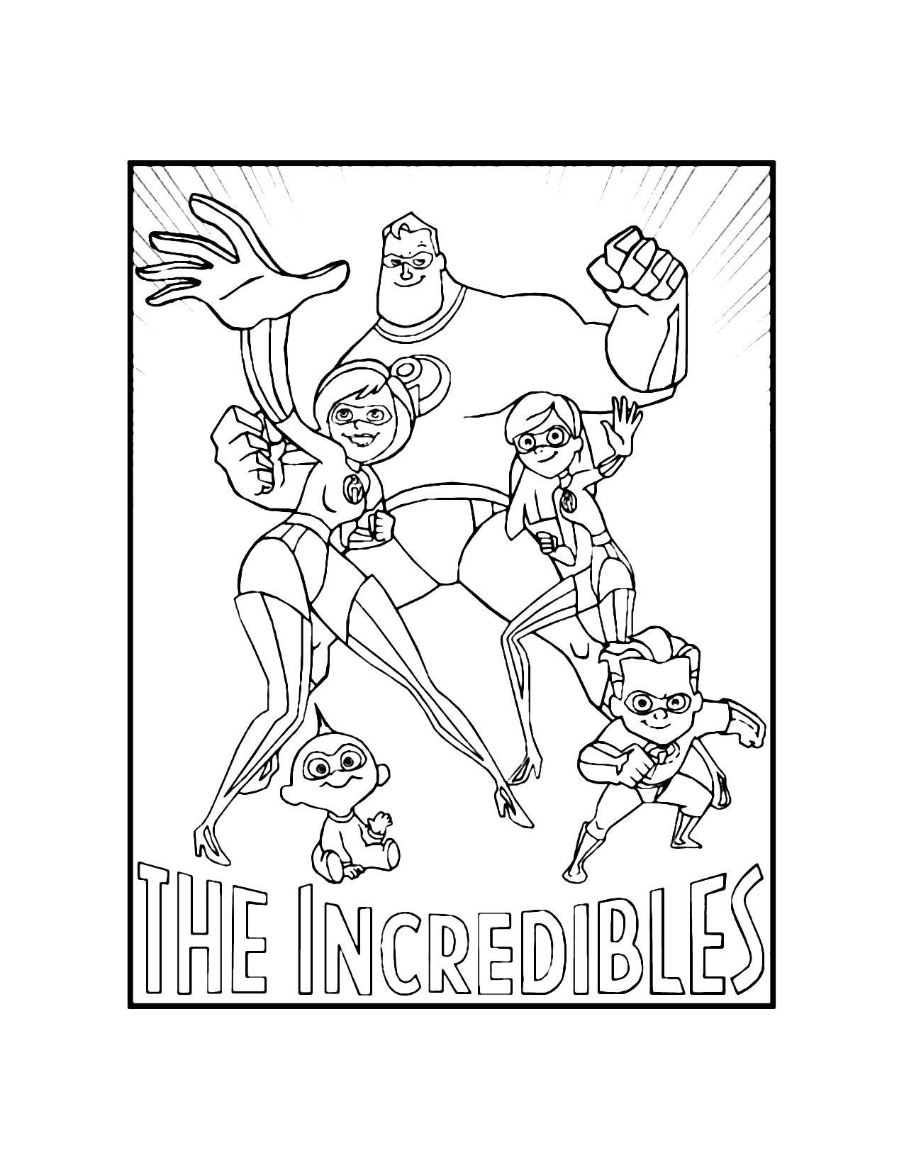 The Incredibles Coloring Pages Printable Coloring Pages FREE
