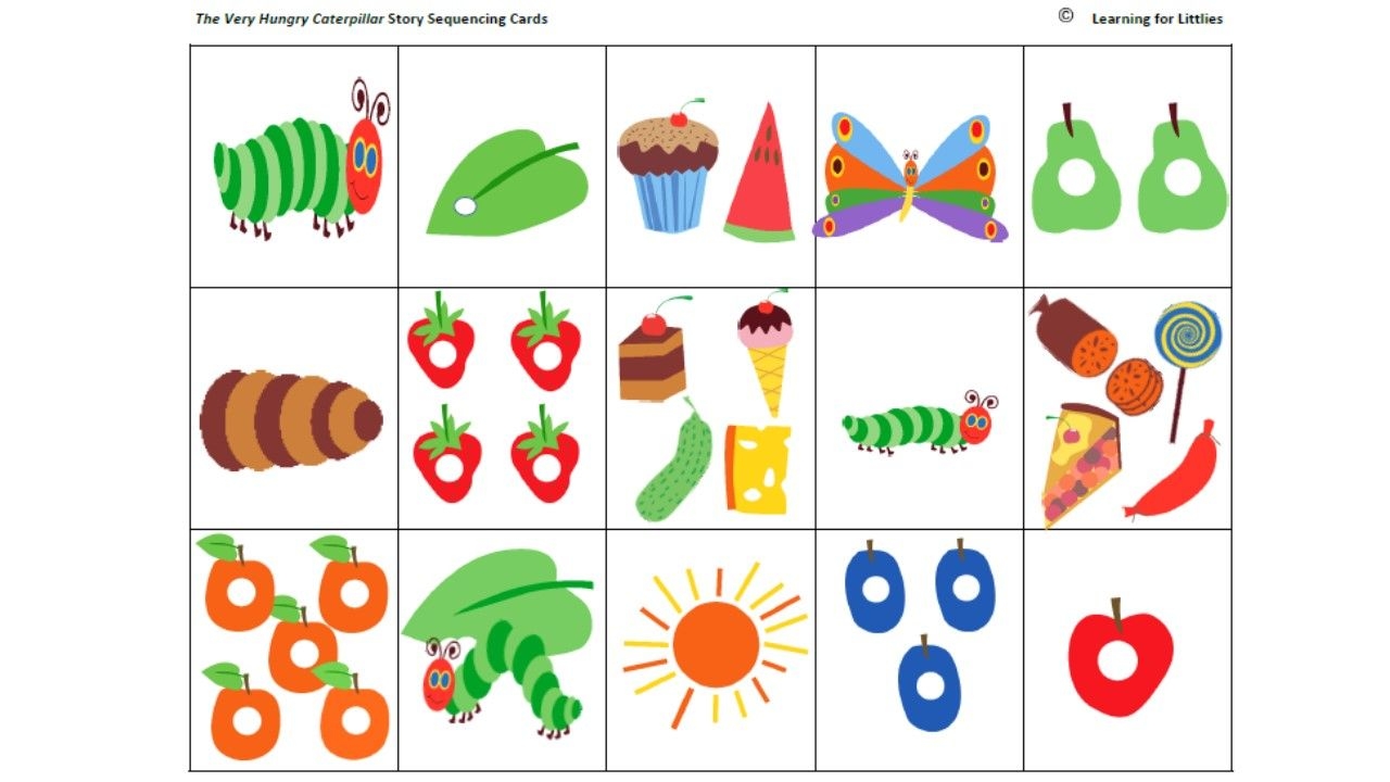 The Very Hungry Caterpillar Story Printable Asevdutch