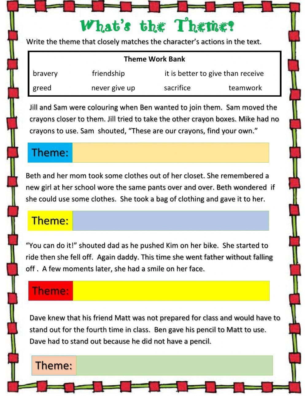 Theme Live Worksheets Worksheets Library