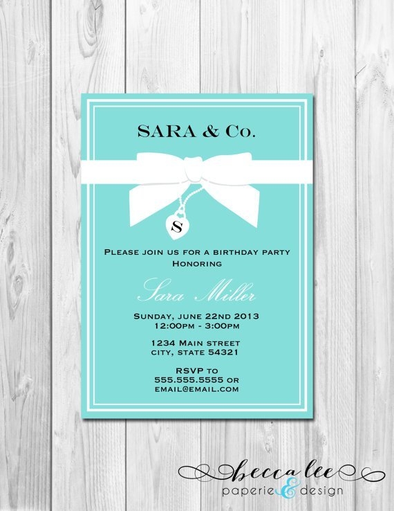Tiffany And Co Invitations