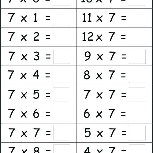times 6 worksheets