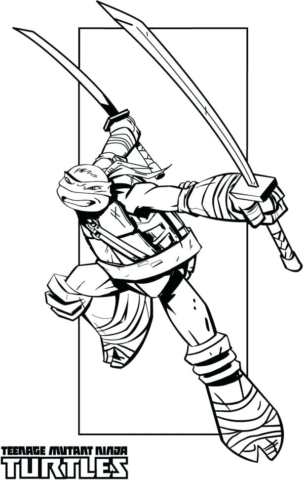 tmnt free coloring pages