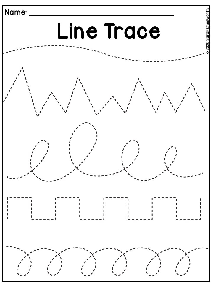 Toddler Tracing Worksheets