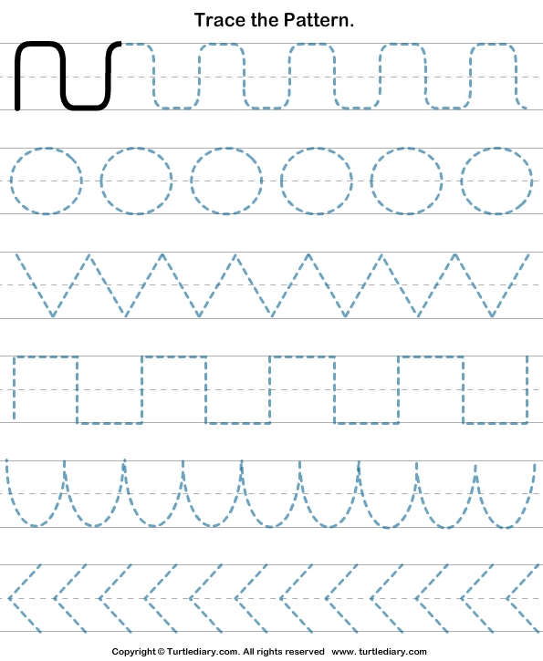 free printable tracing worksheet for preschool