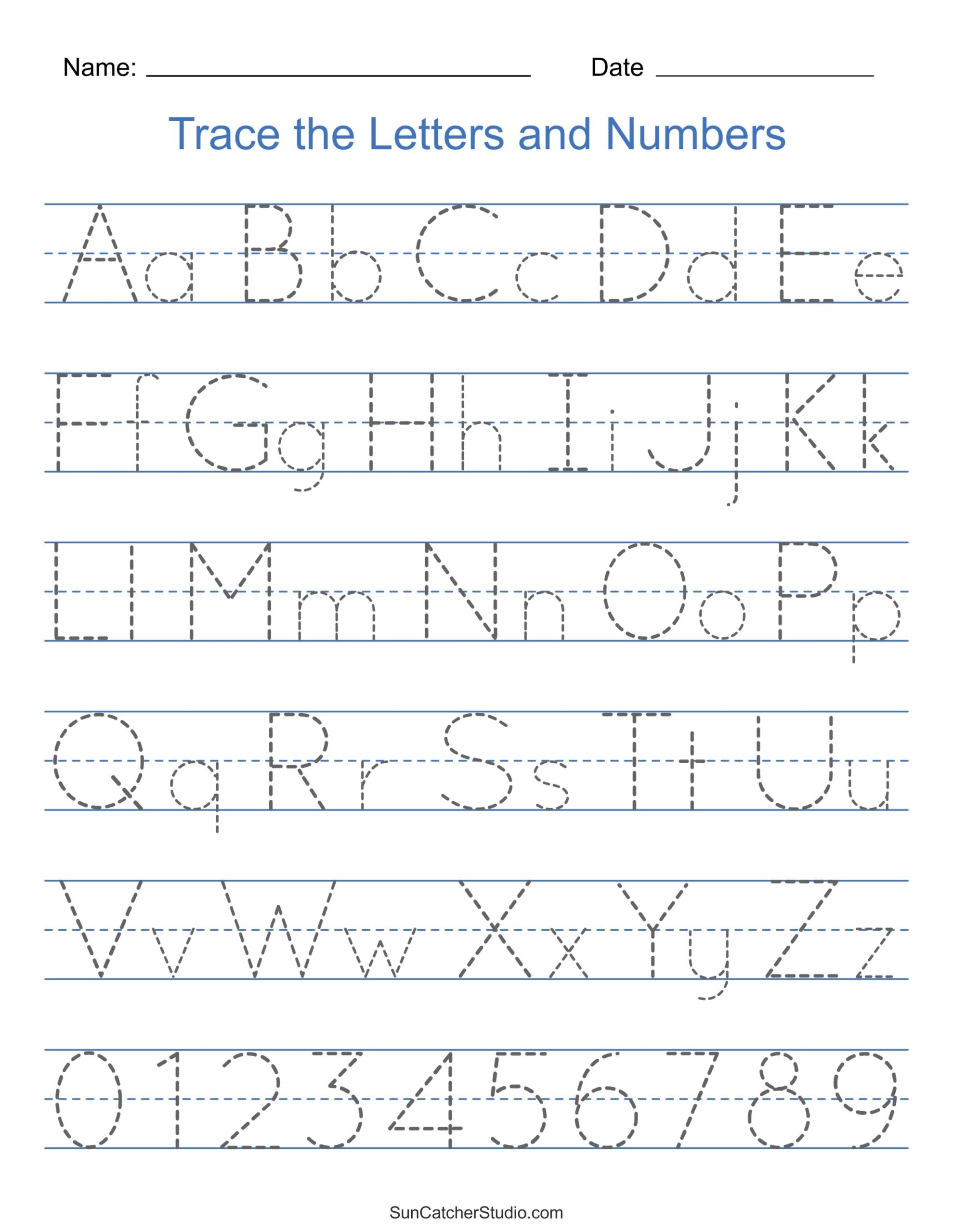 abc tracing worksheet