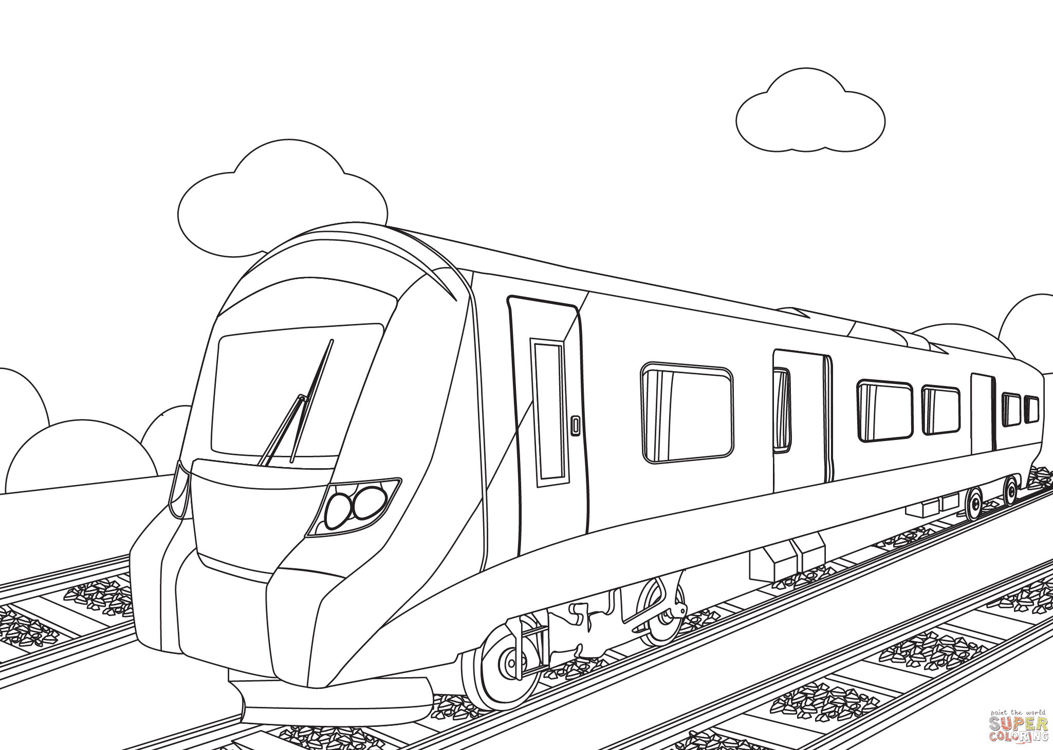 Train Free Printable Coloring Page Free Printable Coloring Pages