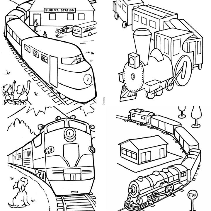 Train Station Coloring Pages Coloring Nation