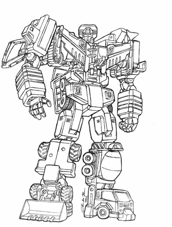Robot Coloring Page
