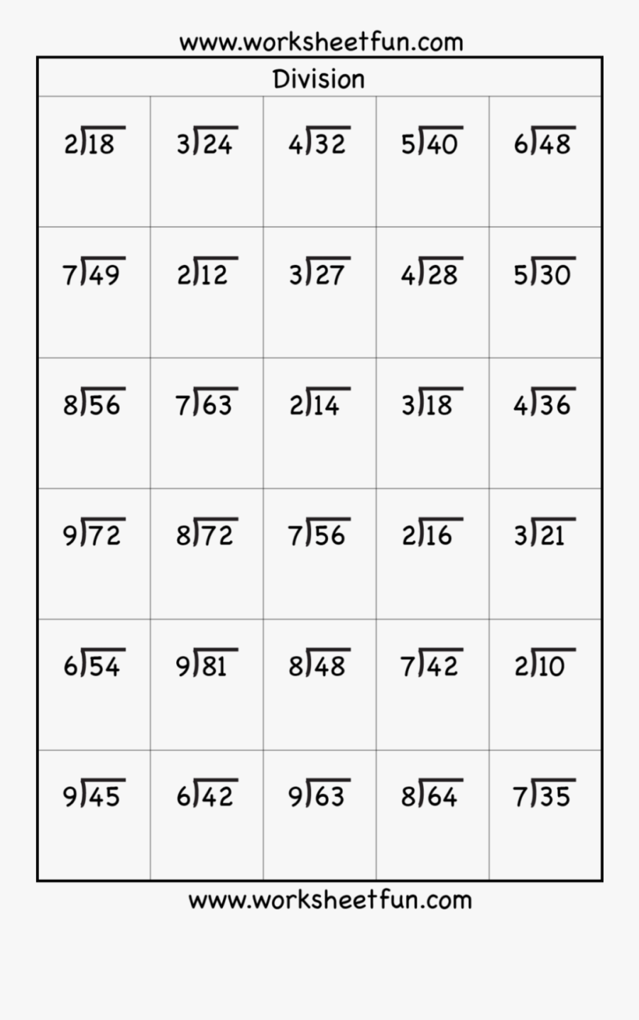 multiplication window card printable pdf