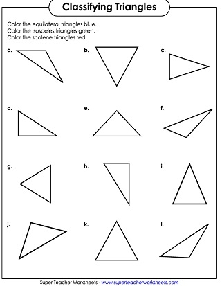 Triangle Worksheet All Kids Network Worksheets Library