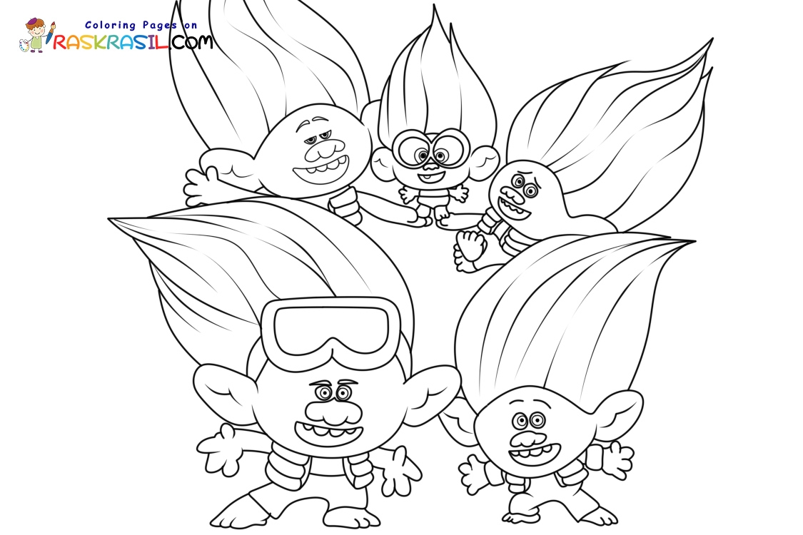 Trolls Band Together Coloring Pages Free Printable Coloring Pages The