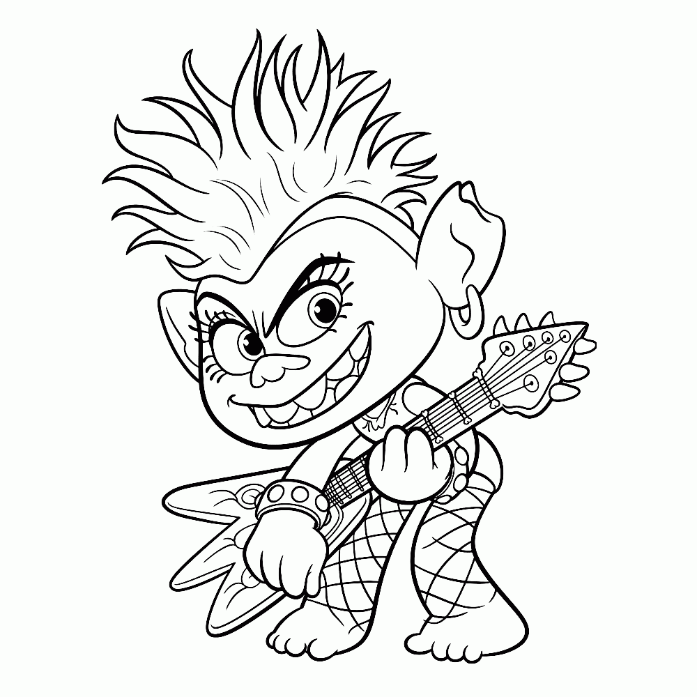 free printable coloring pages trolls
