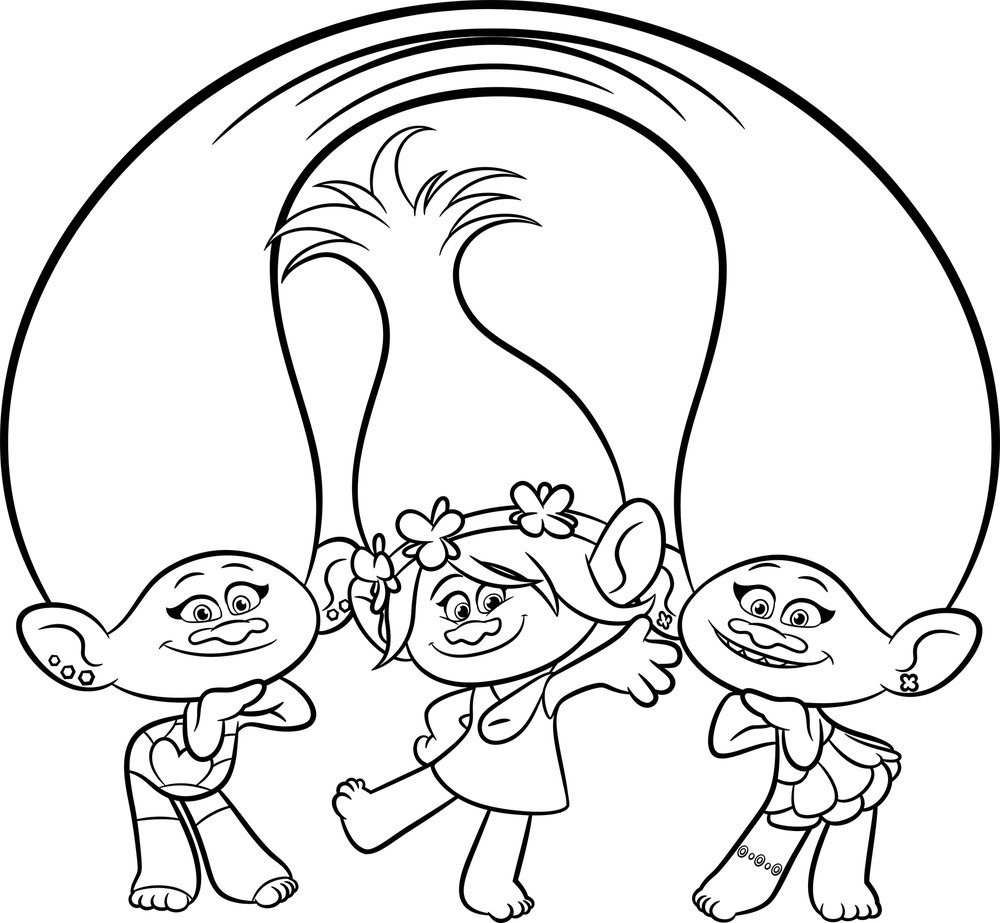 Coloring Trolls Pages