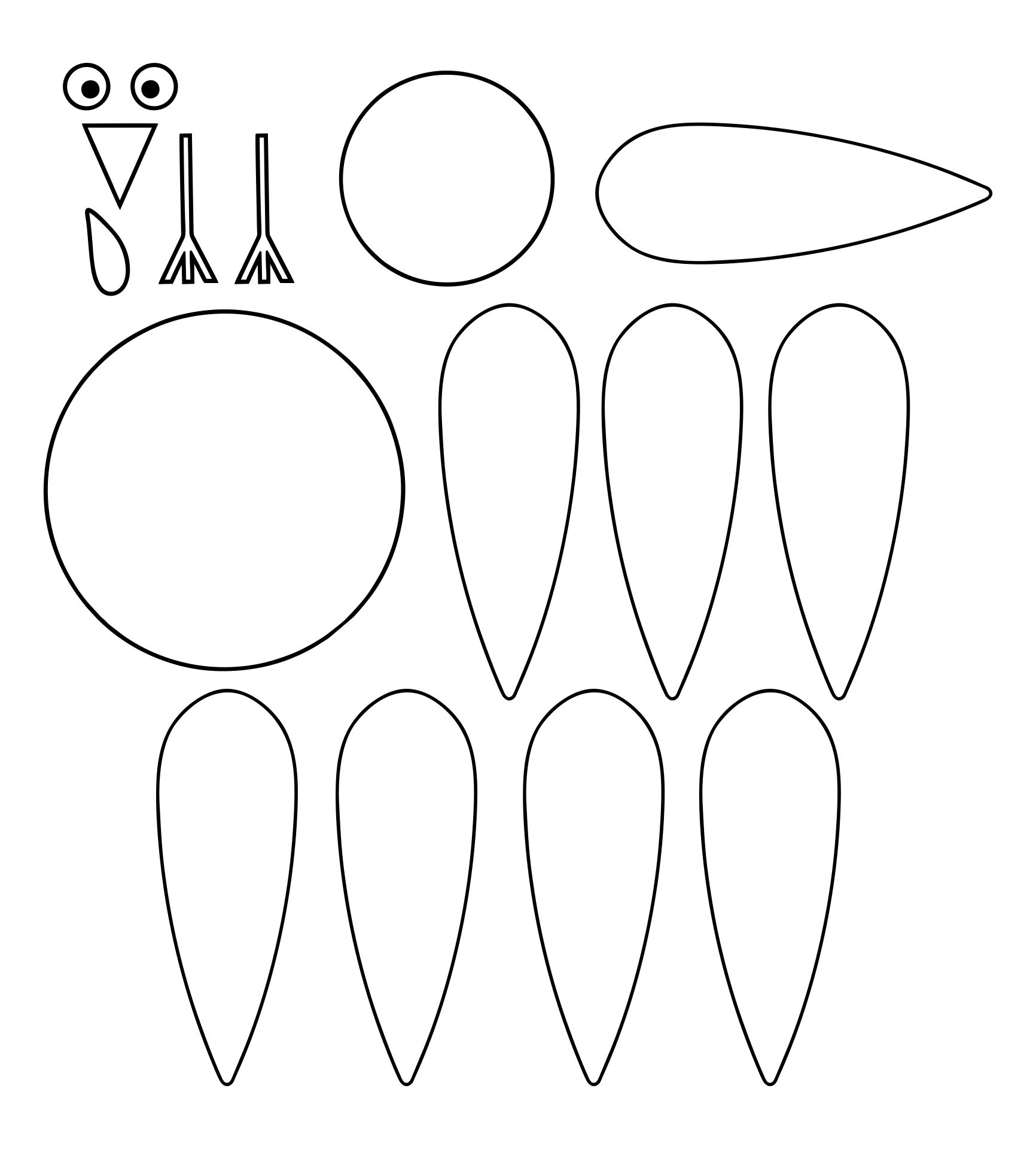 turkey crafts for toddlers printable