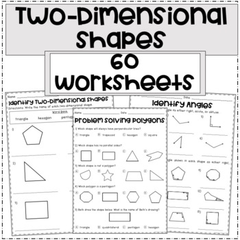 two dimensional shapes worksheets