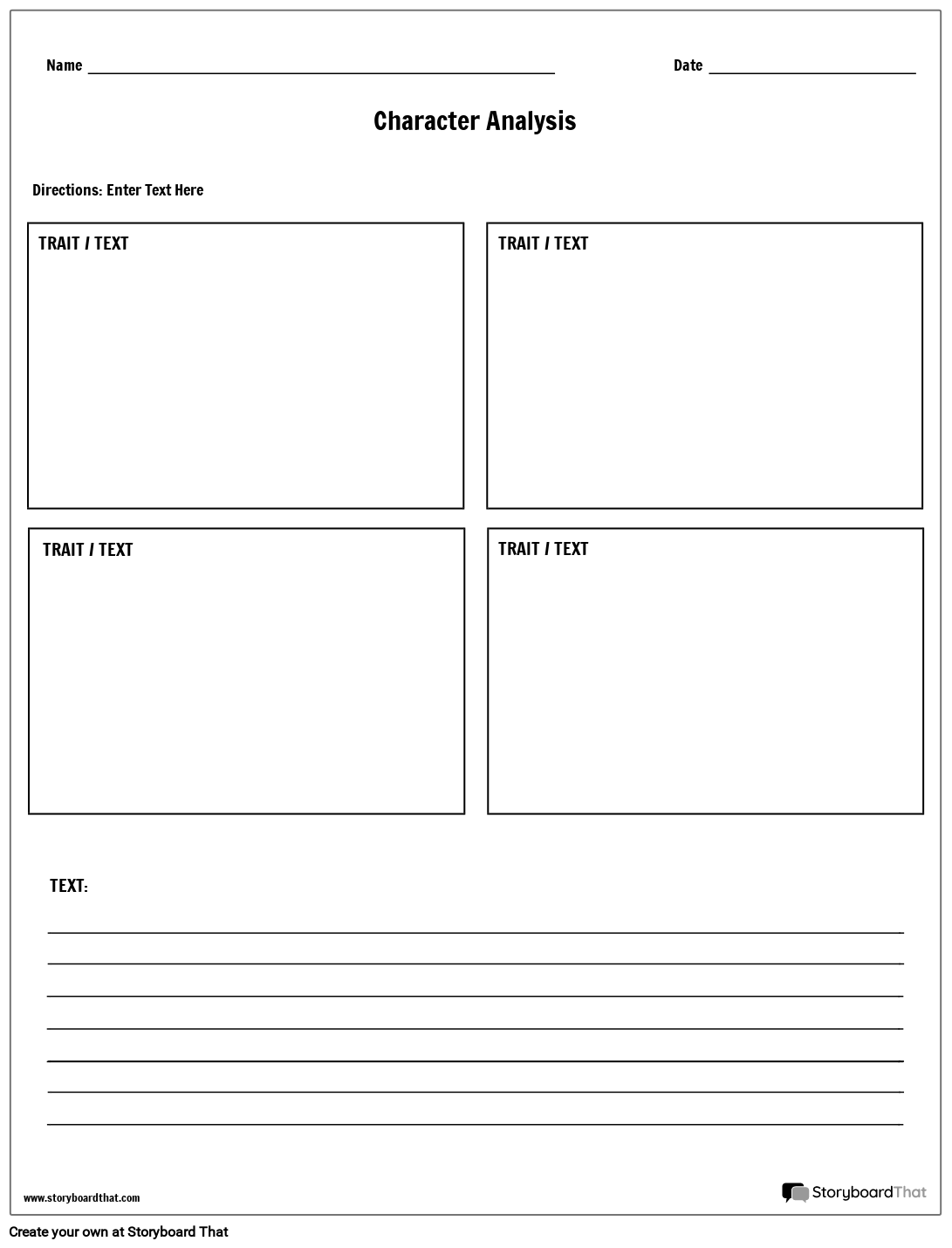 Ultimate Character Analysis Worksheet Template Guide Worksheets Library