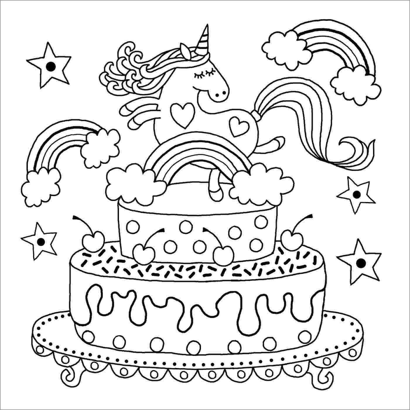 free unicorn coloring page