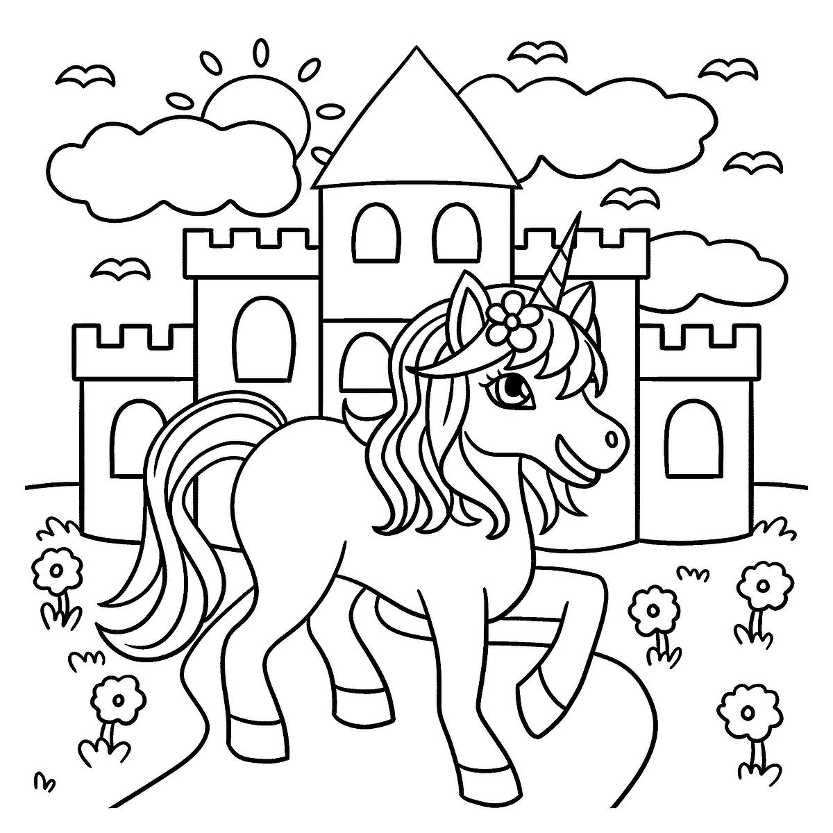 Unicorn Pictures To Color Printable Free Infoupdate
