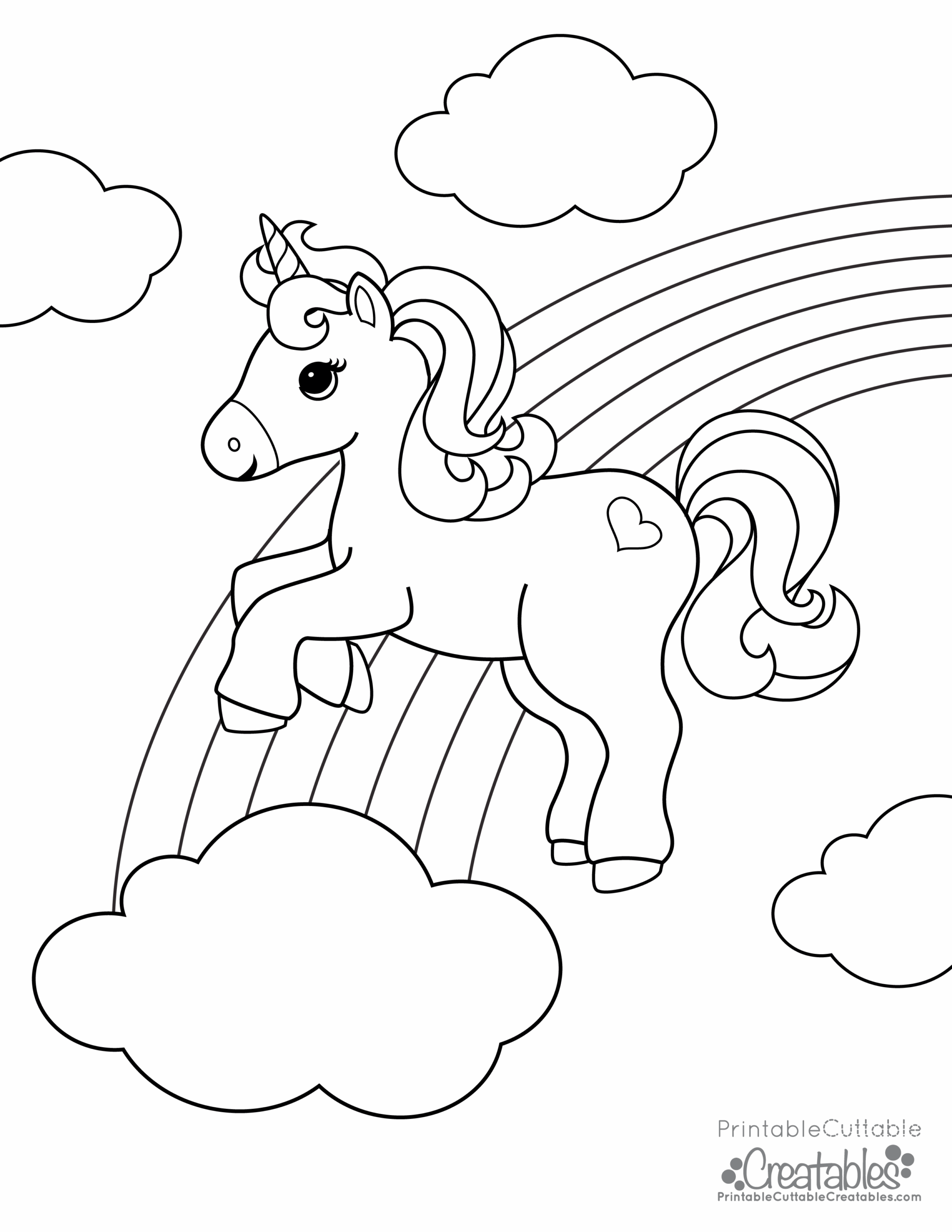 printable unicorn pictures to print