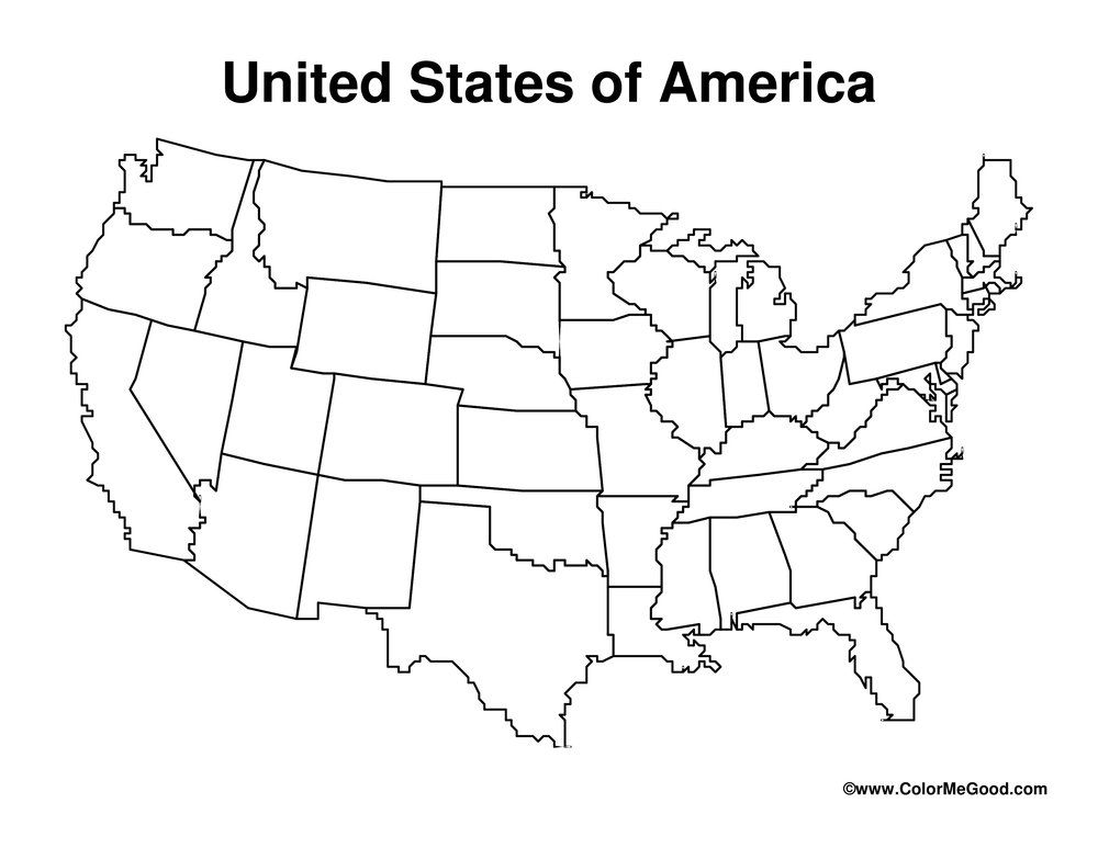 United States Map Coloring Worksheet Coloring Pages