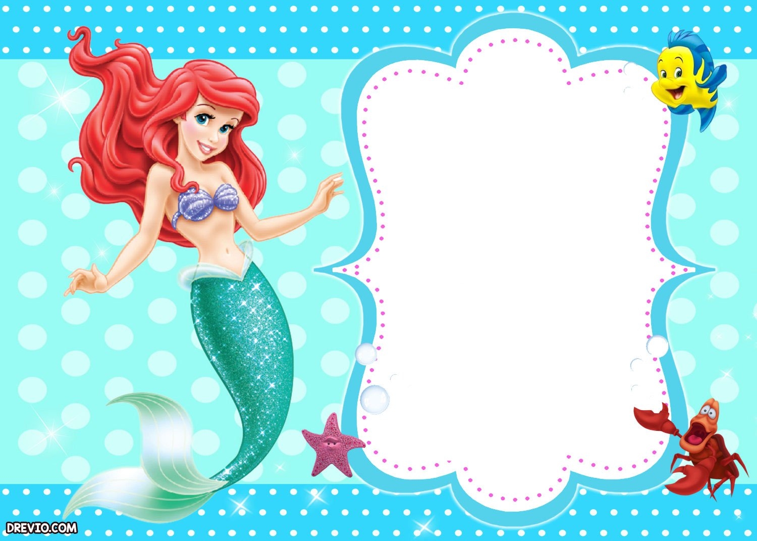 ariel invitation template free