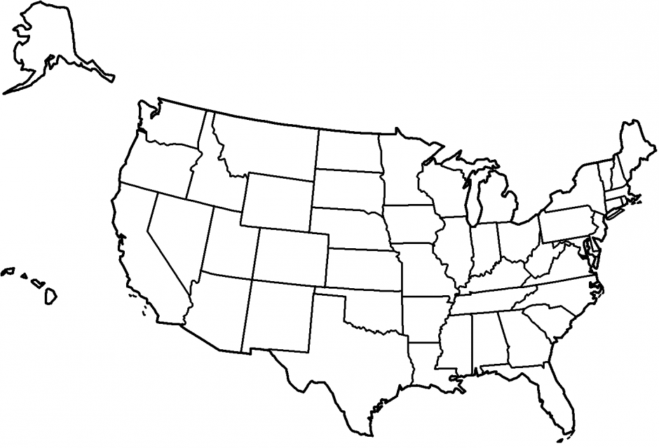 Coloring Pages Of Usa Map