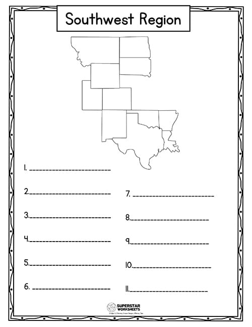 USA Map Worksheets Superstar Worksheets Worksheets Library