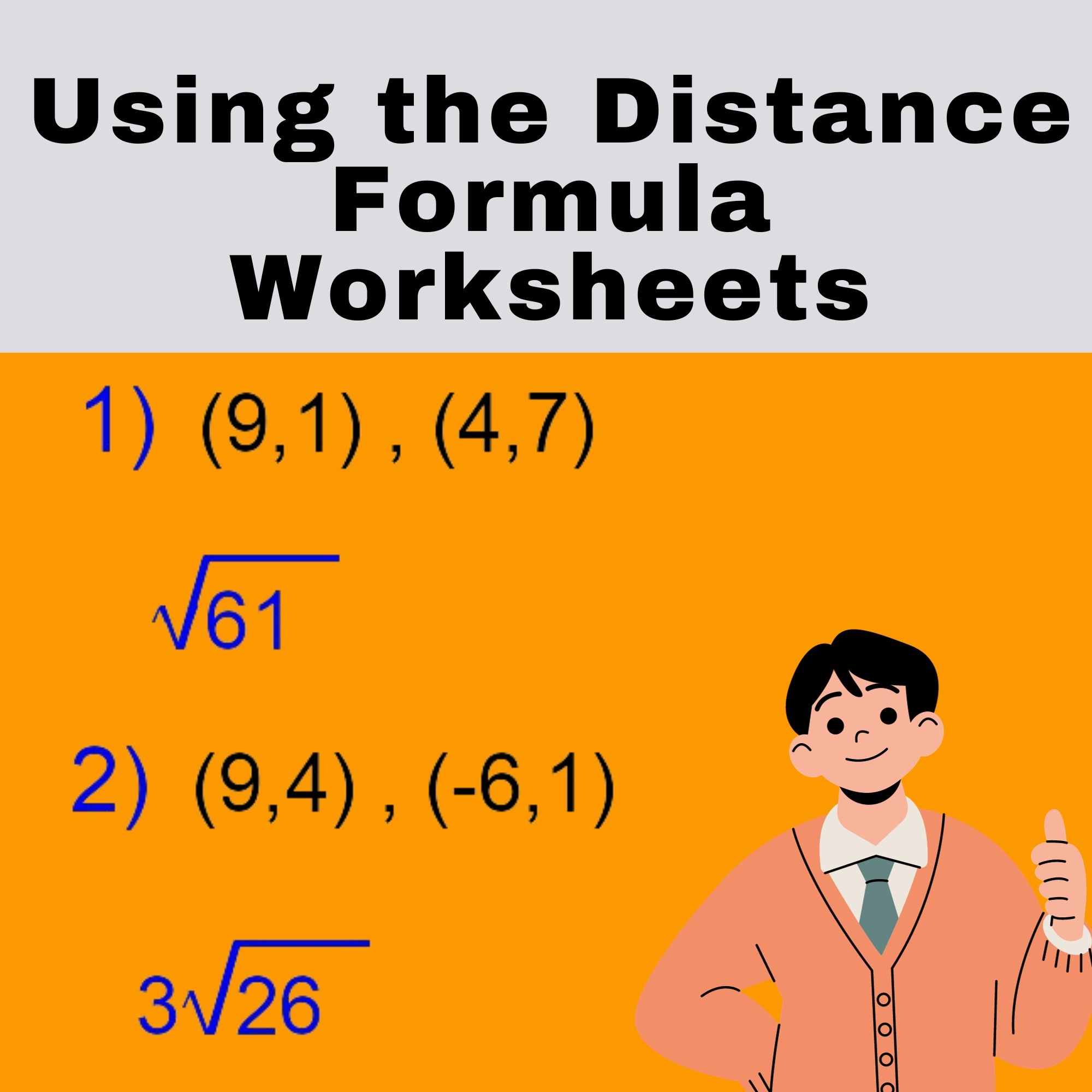 Using The Distance Formula Worksheets Algebra 1 Radical 