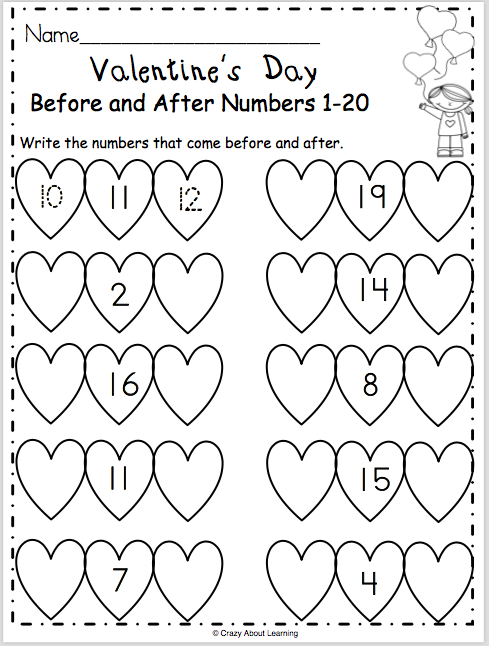 Valentines Day Math Worksheets Free Kids Printables Kids 