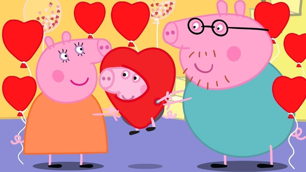 Valentines Peppa Pig Wallpapers Wallpaper Cave