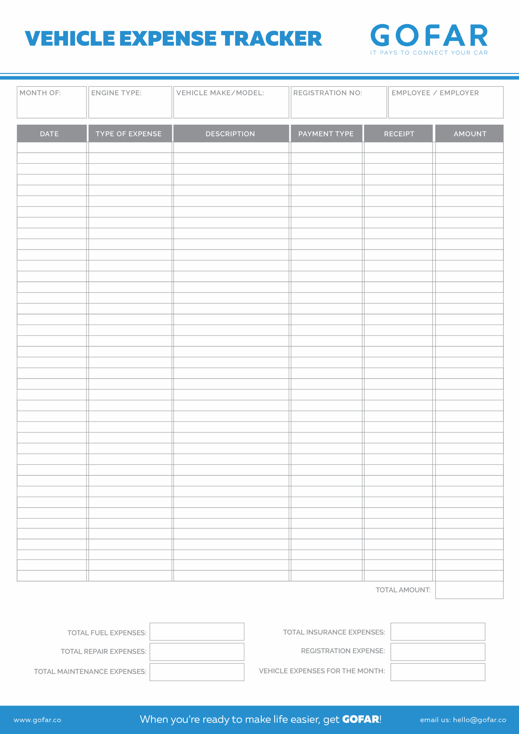 Vehicle Expense Tracker Manage Your Car Expenses Easily Worksheets 