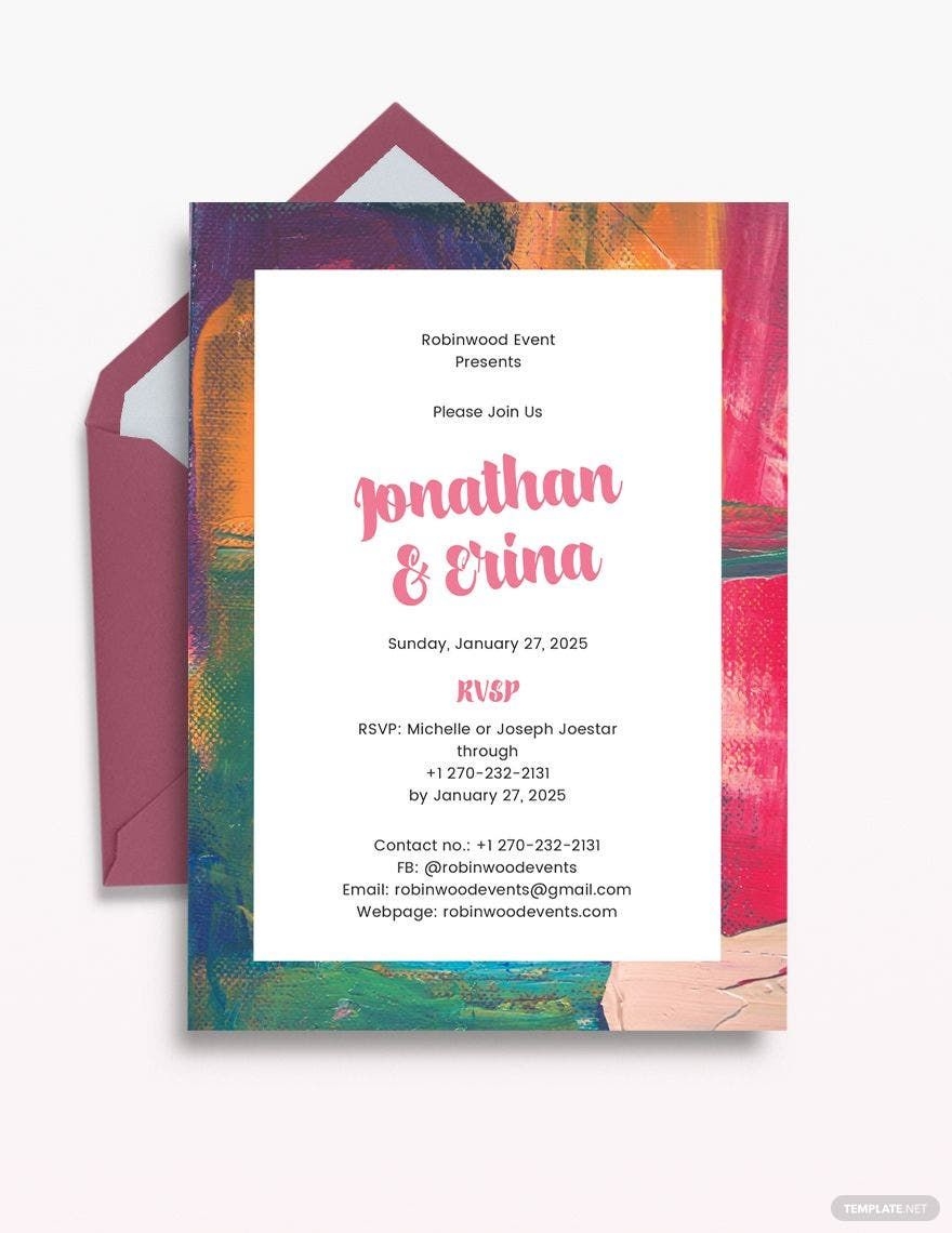 art deco invitation template