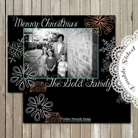 Vintage Christmas Holiday Printable Photo Card Etsy Printable Photo 