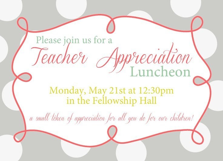 Volunteer Appreciation Lunch Invitation Templates