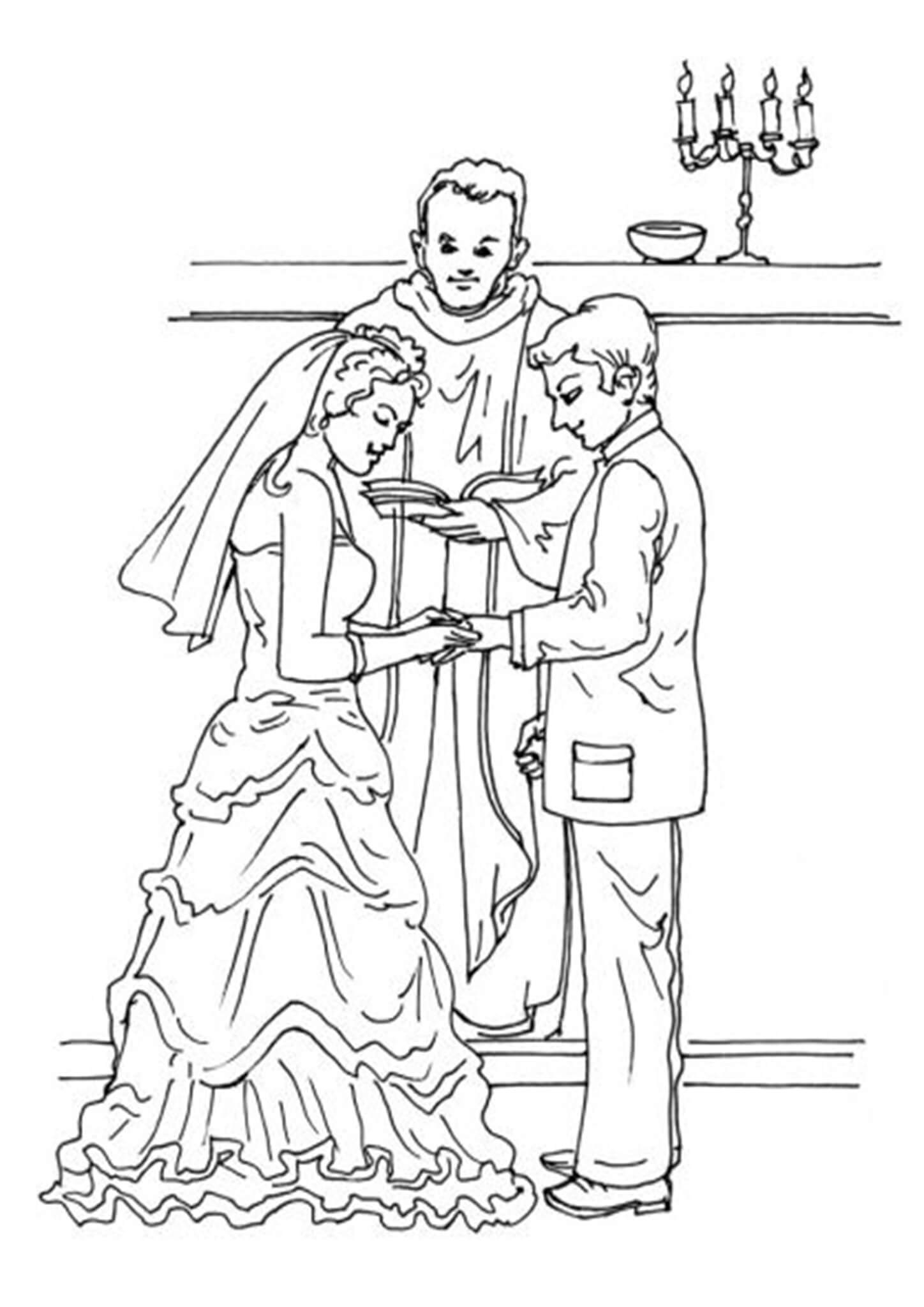 Wedding Coloring Pages Free Printable