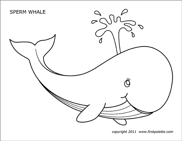 Whale Free Printable Templates Coloring Pages FirstPalette